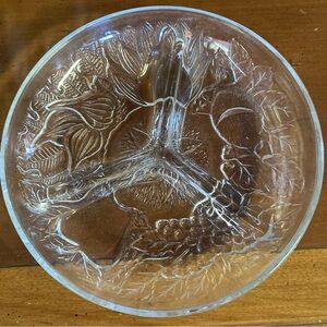Clear Glass Decorative Bowl